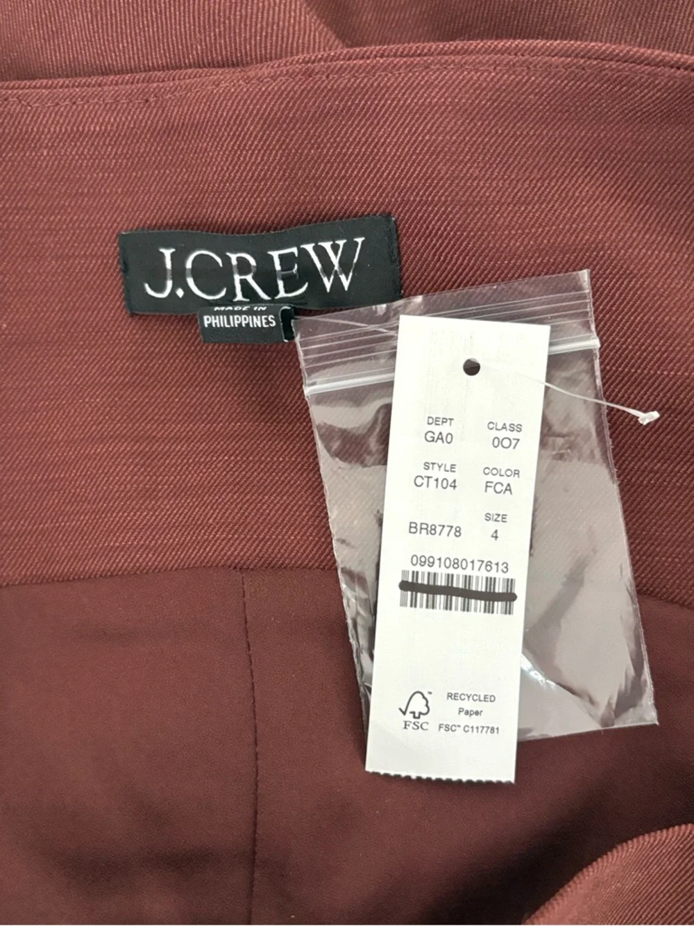 NWT J. Crew Button-up Cutaway Tank Top Gramercy Linen Blend Fresh Cacao Brown